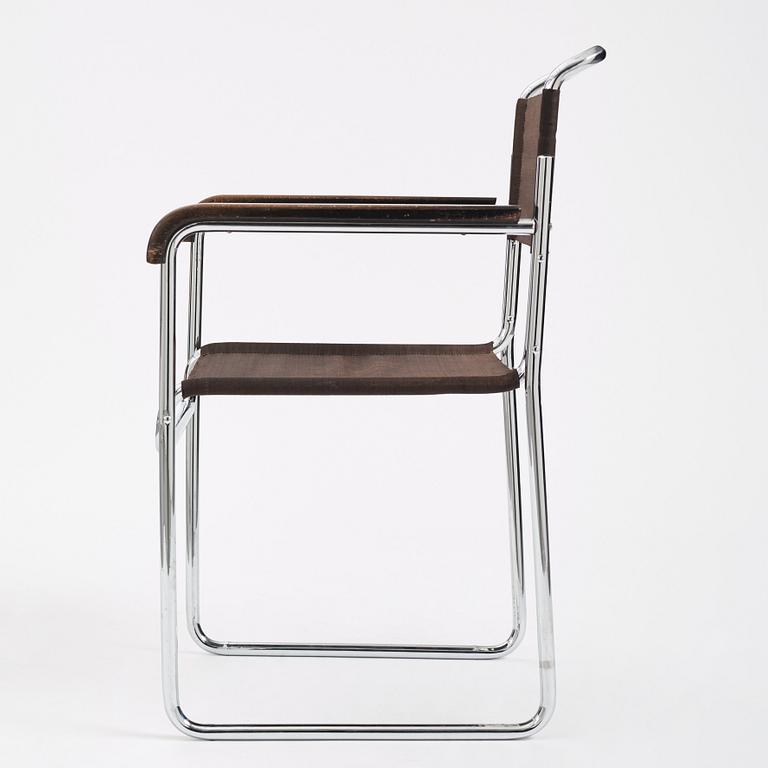 Marcel Breuer, most likely an intermediate version of  model "B-11", Thonet ca 1929-30.