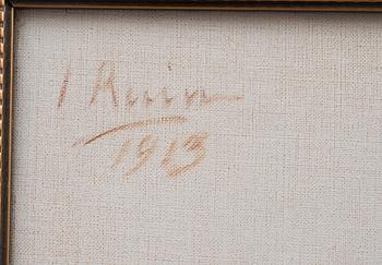 INGRID RUIN, olja på duk, signerad och daterad 1913.
