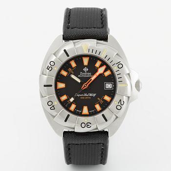 Zodiac, Super SeaWolf, "Buzzsaw", wristwatch, 41 mm.