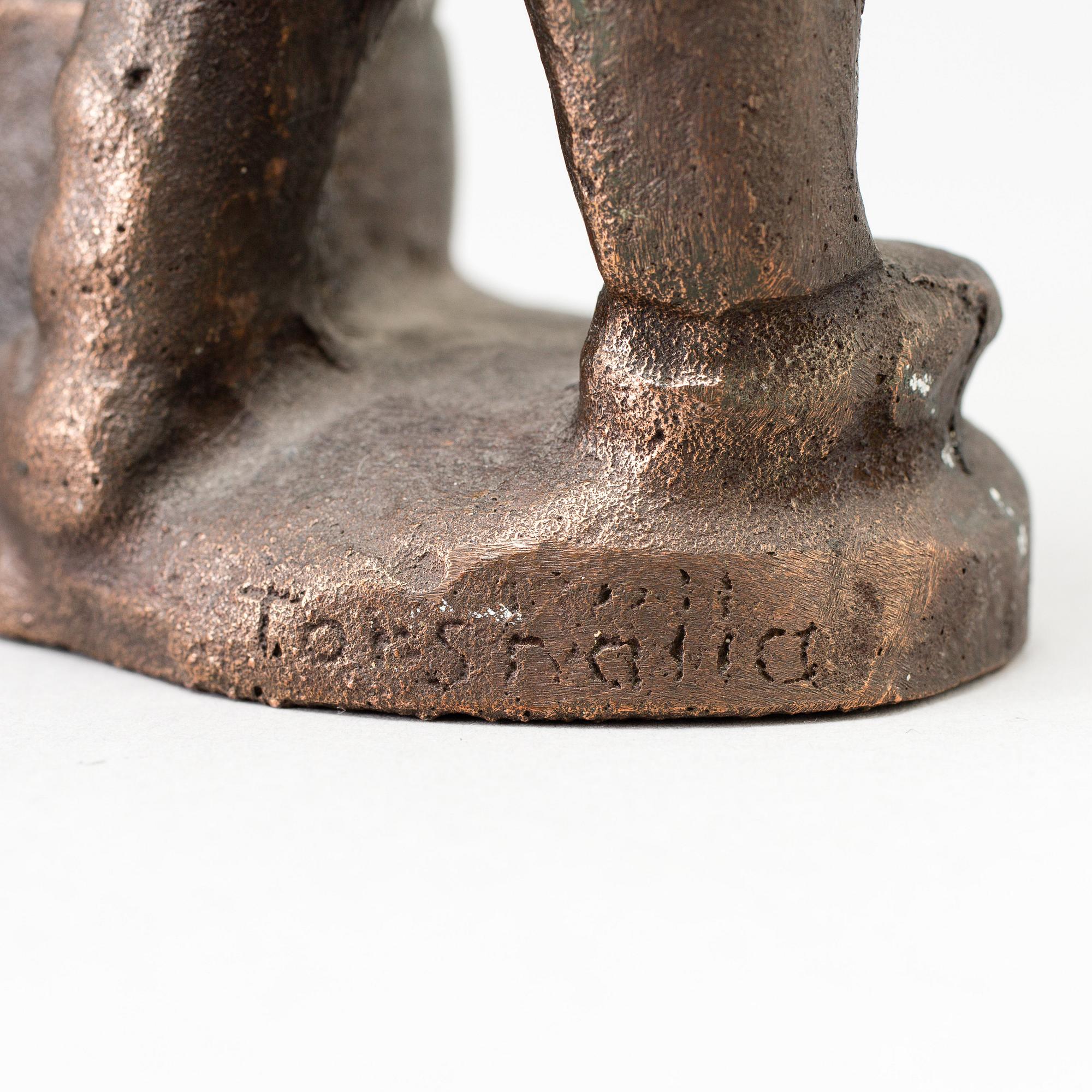 ALLAN EBELING, skulptur, brons, signerad Ebeling, Torshälla.