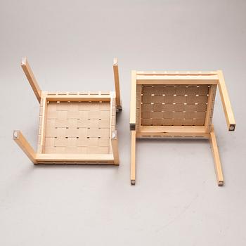 STOLAR, 4 st, modell 611, Alvar Aalto, Artek, 1900-talets slut.