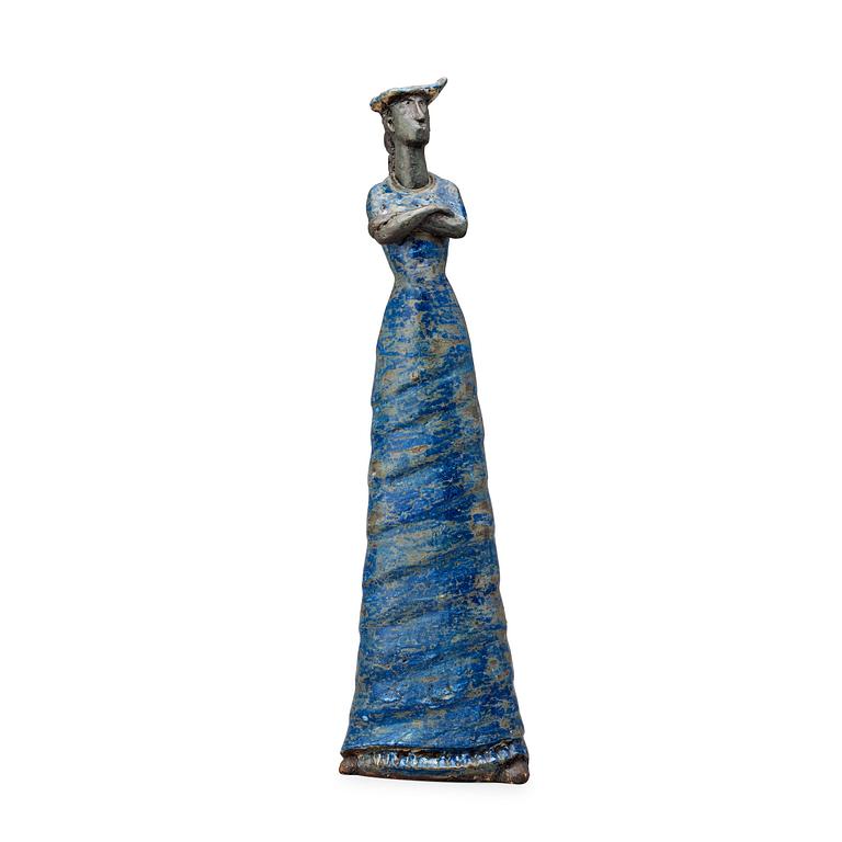An Åke Holm stoneware sculpture, Höganäs, probably 1950's.