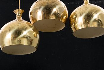 THREE CEILING LAMPS DESIGNED BY HELGE ZIMDAL, 1960/70´s.