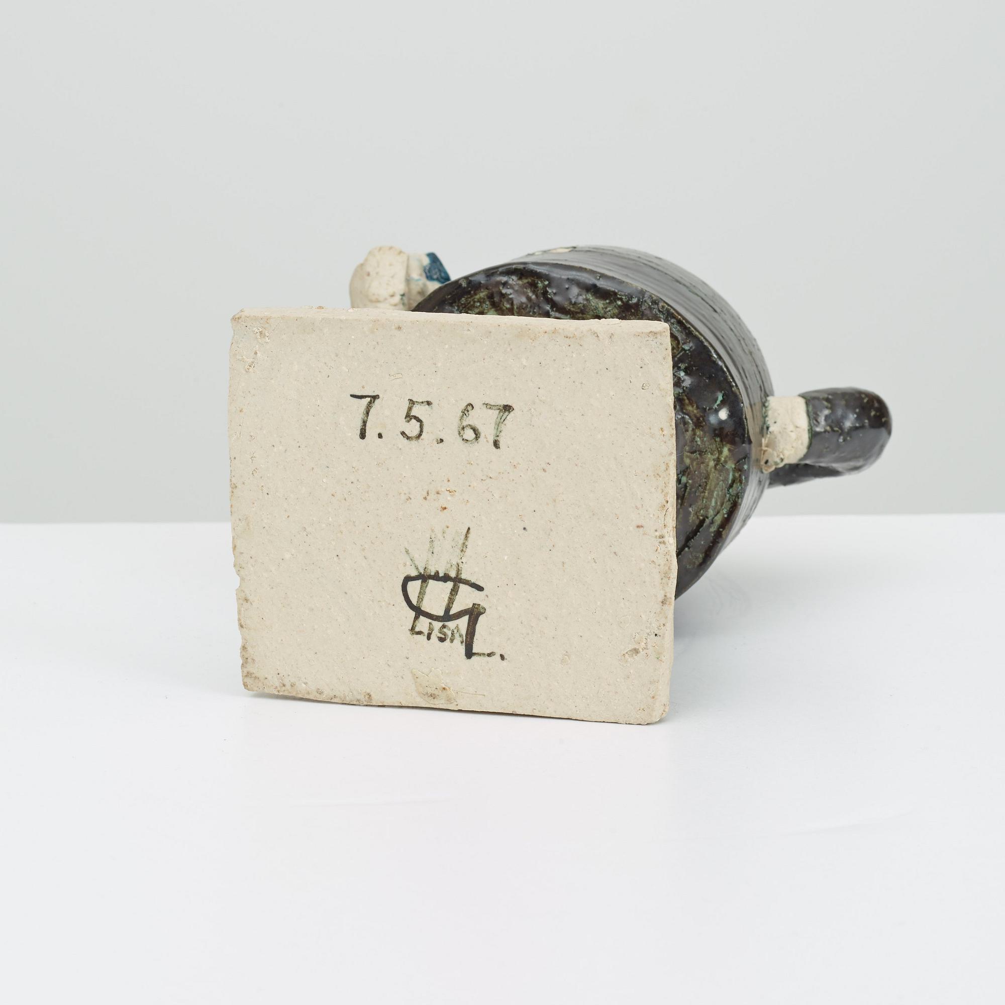 LISA LARSON, skulptur, Gustavsberg Studio 1967, unik.