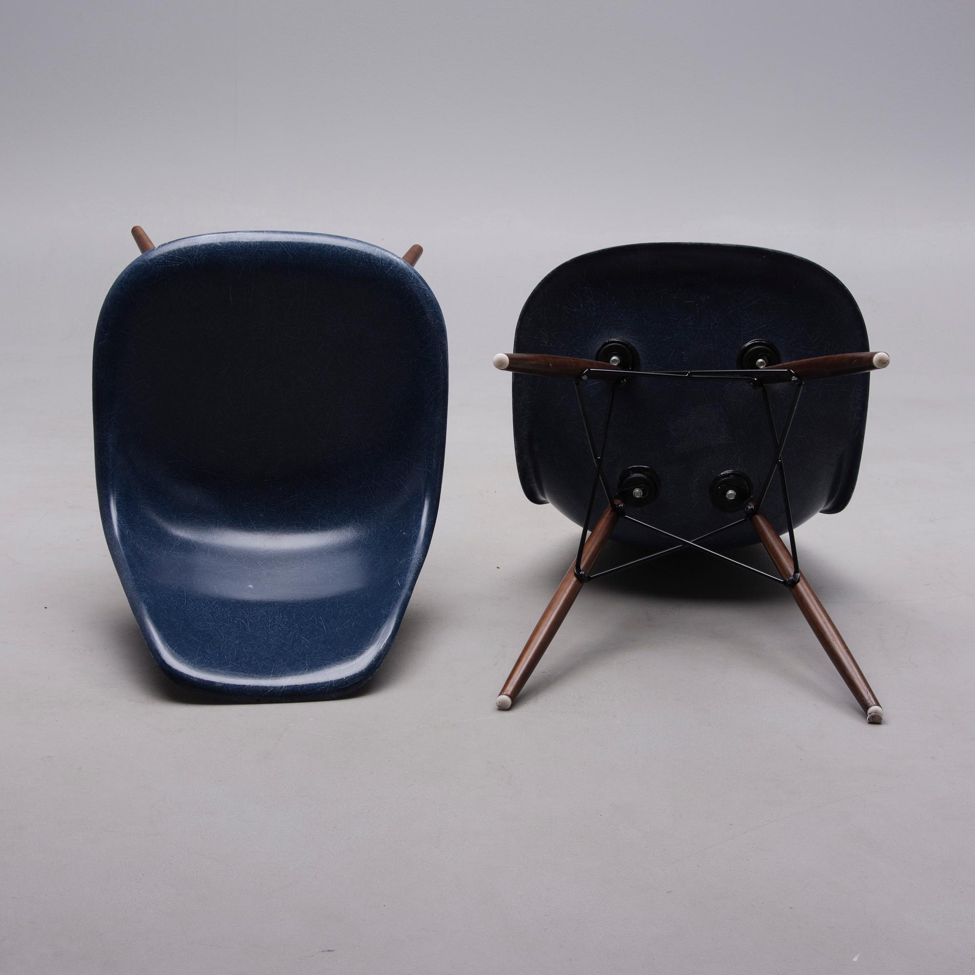 STOLAR, 2 st, "DSW", Charles & Ray Eames, Herman Miller, 1900-talets slut.