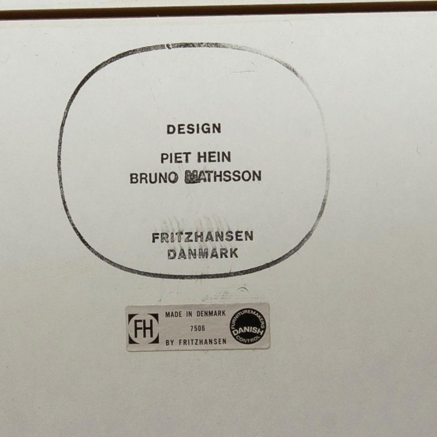 Bruno Mathsson & Piet Hein, board, "Superelips", Fritz Hansen, Denmark.