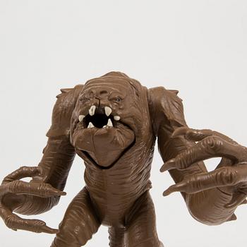 A vintage Star Wars Rancor Monster and Tie Interceptor Kenner 1980s.