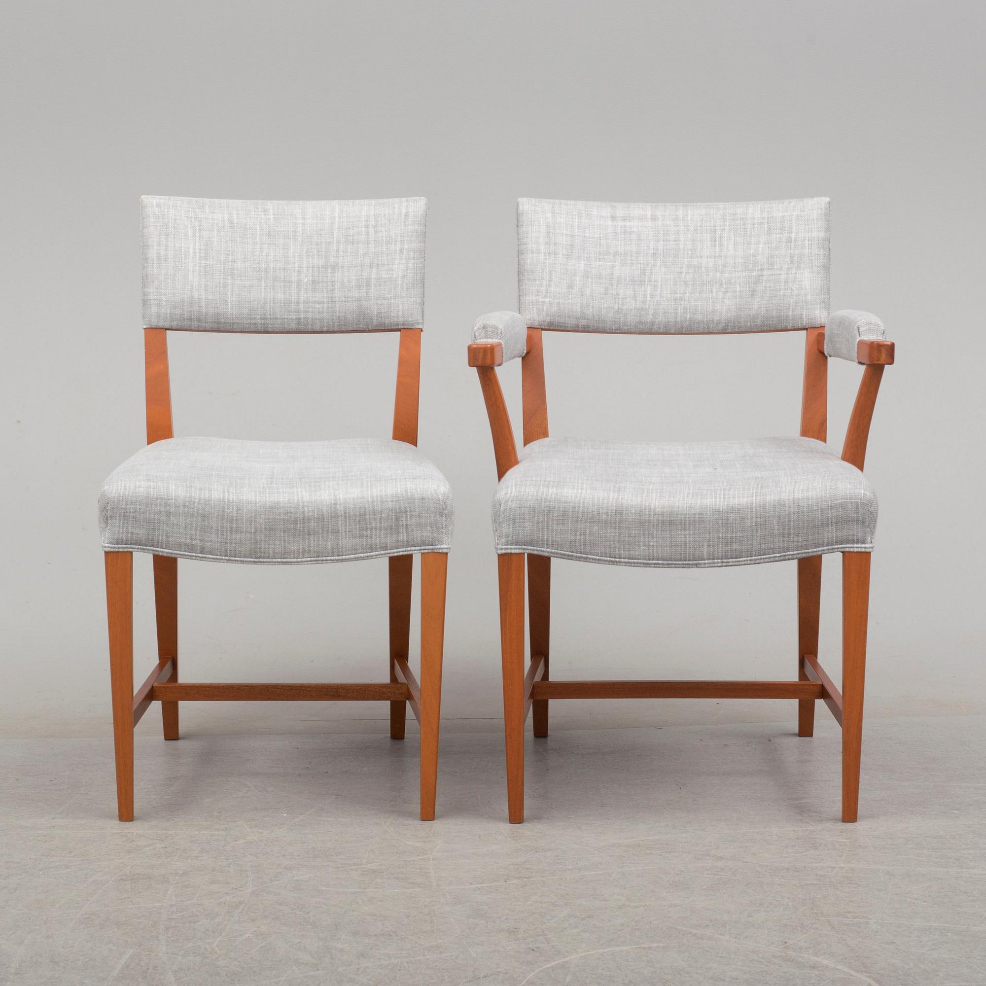 12+2 model 695 chairs by Josef Frank for Firma Svenskt Tenn.