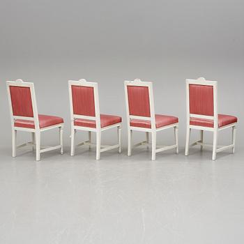 STOLAR, 2 stycken sengustavianska, 4 stycken gustaviansk stil, 1800-talets första hälft respektive tidigt 1900-tal.
