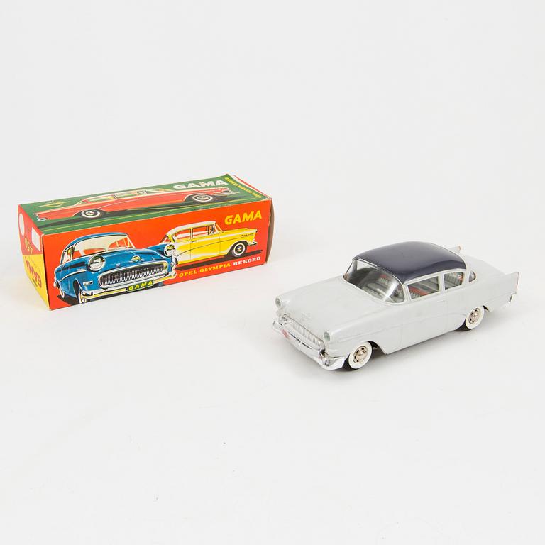 A plastic Gama "Opel Olympia Rekord", Germany, 1960s.