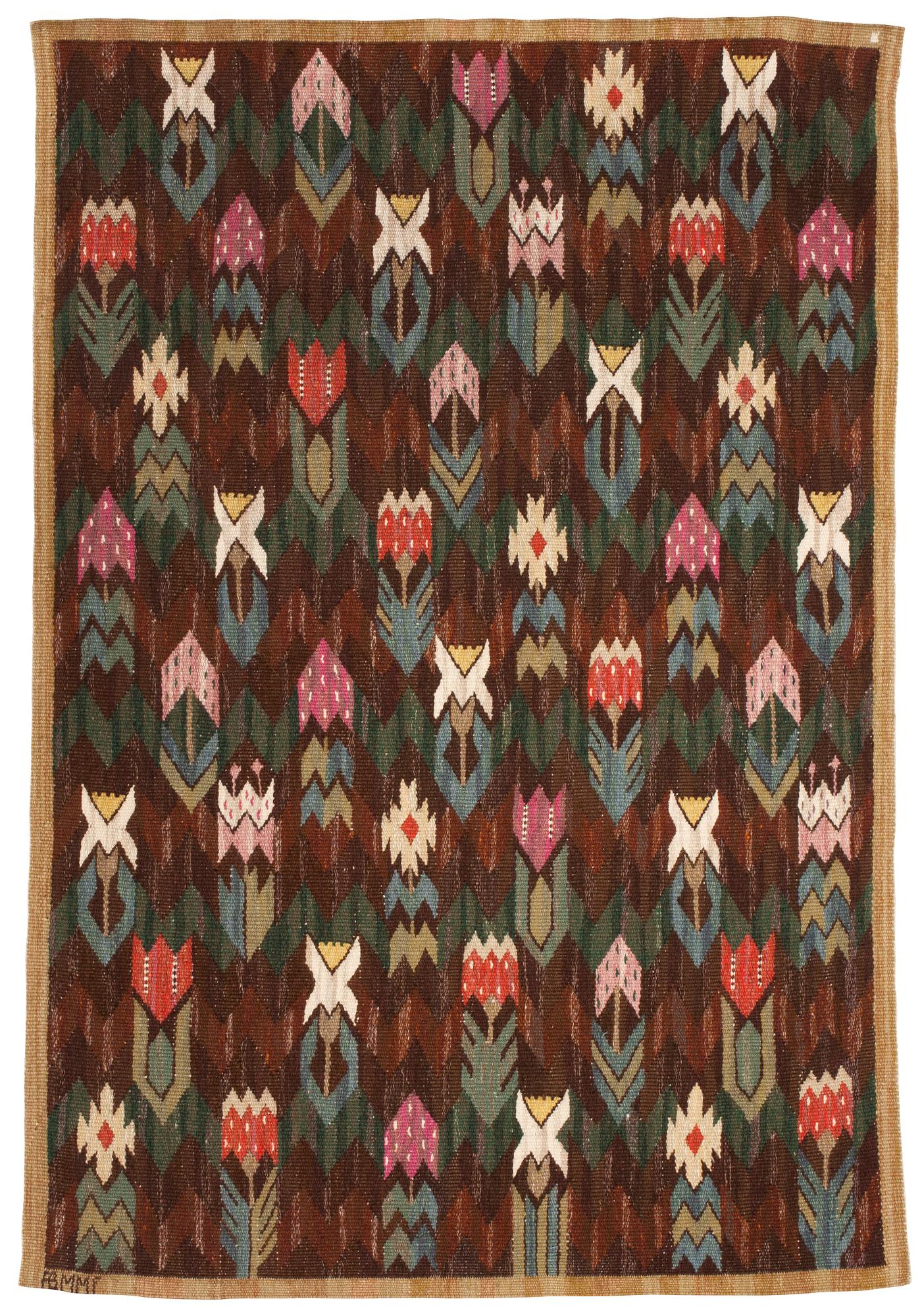 VÄVNAD, "Täppan". Gobelängteknik, 118,5 x 81 cm, Signerad AB MMF.