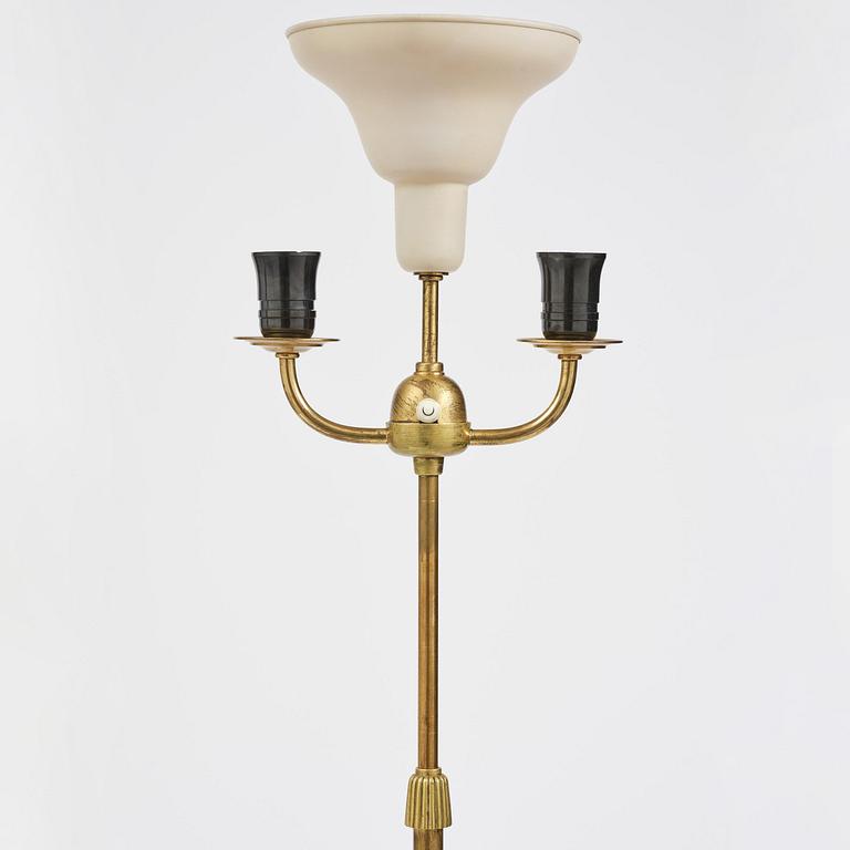 Bertil Brisborg, a pair of floor lamps model 31376, Nordiska Kompaniet, Sweden, 1940s.