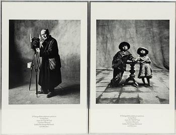 Posters, offset, 2 pcs, for Irving Penn's exhibition at Camera Obscura, 1977.