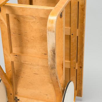 Alvar Aalto, a 1950s '98' tea trolley for Oy Huonekalu- ja Rakennustyötehdas Ab, Finland.
