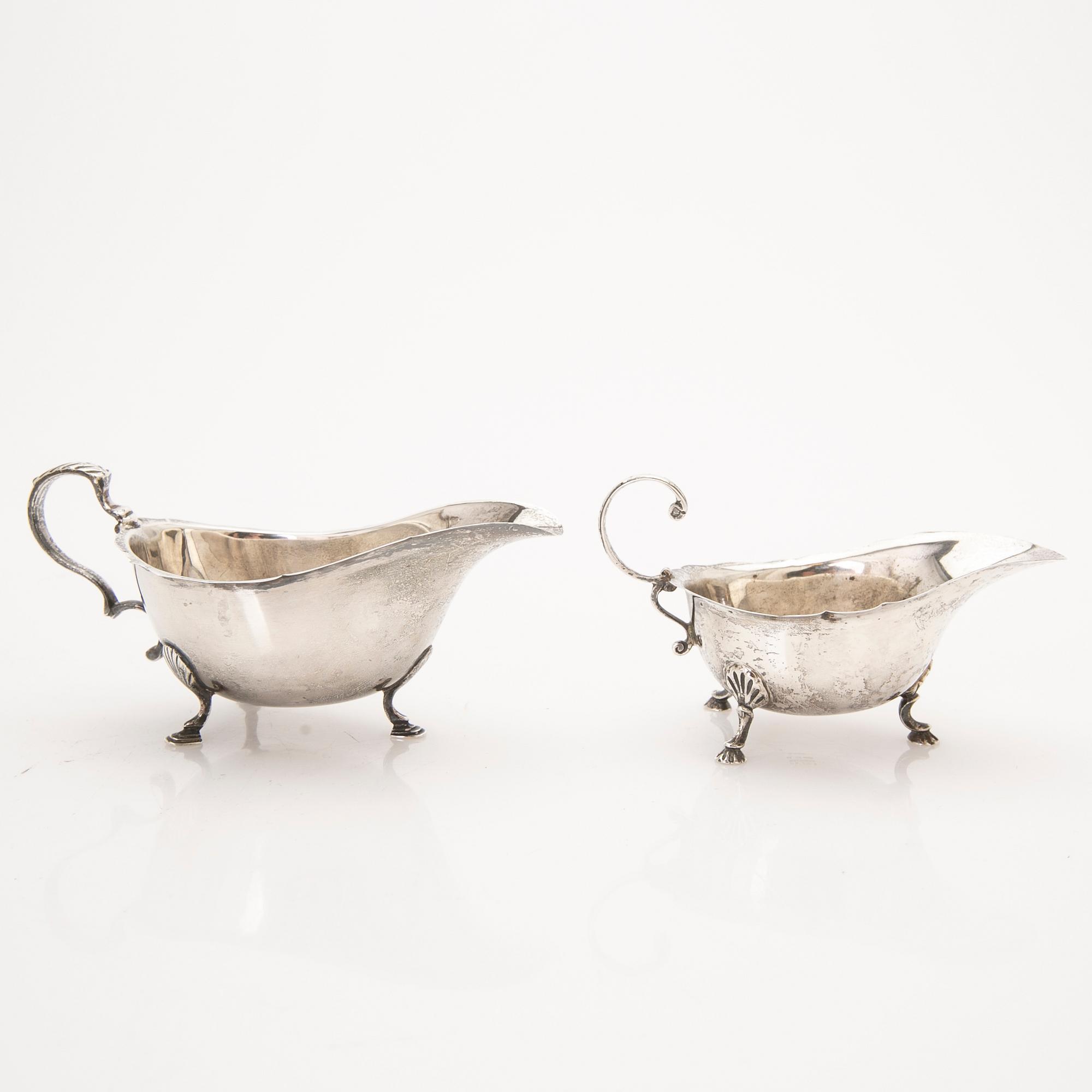 Parti silver, 5 delar, England, London, 1900-tal.