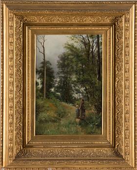 ALFRED WAHLBERG, oil on canvas, signed and dated -82. - Bukowskis