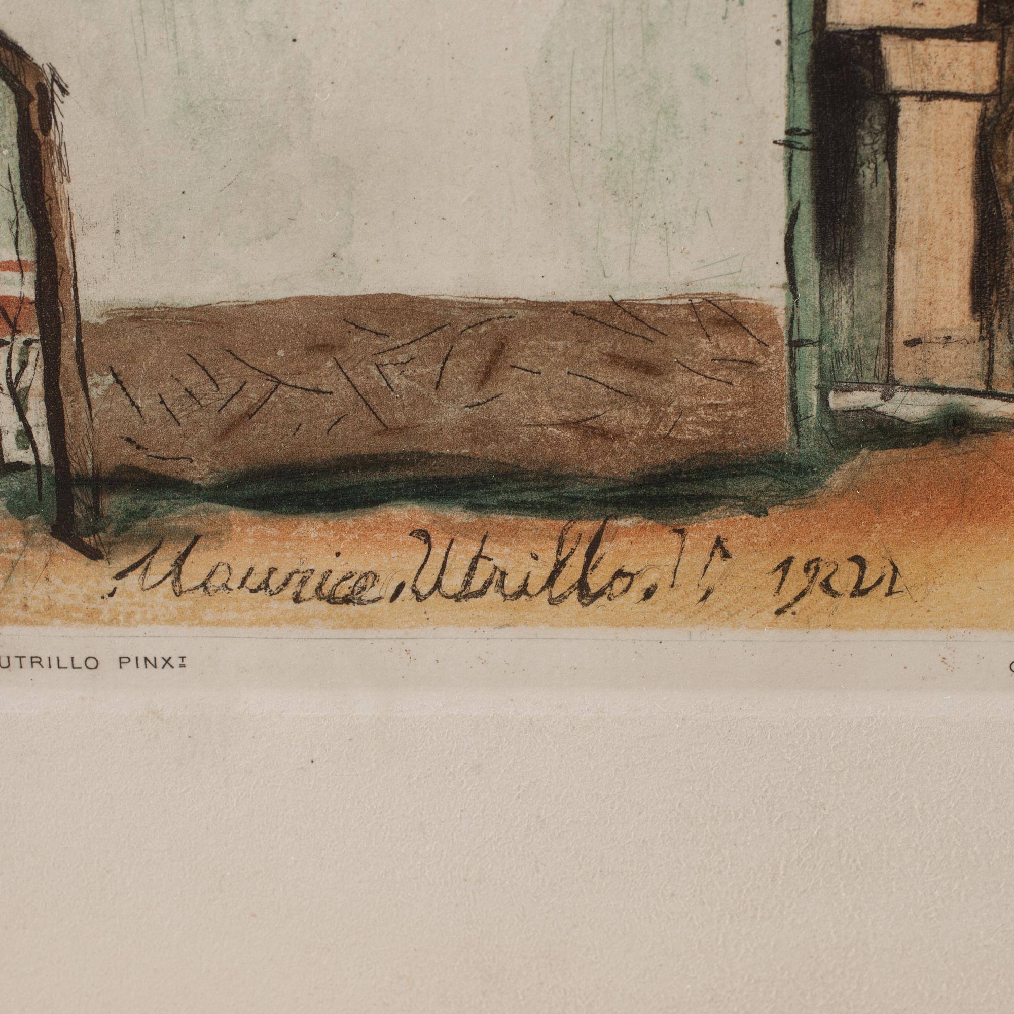 JACQUES VILLON, färgakvatint, ej sign.