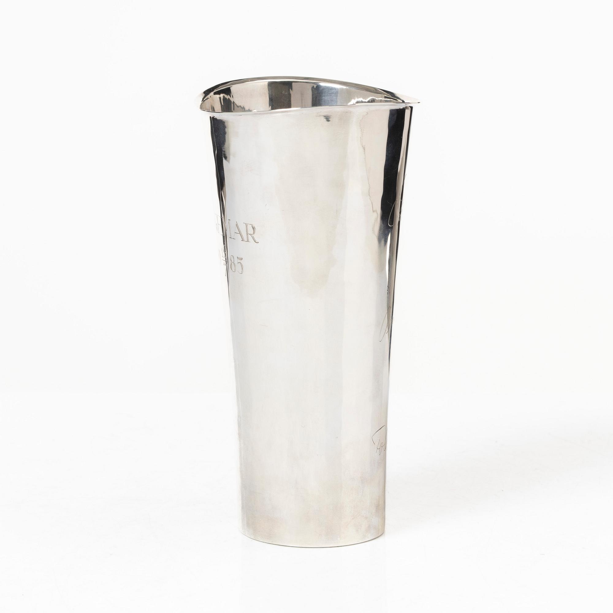 Eric Löfman, trophy, silver, MGAB, 1983.