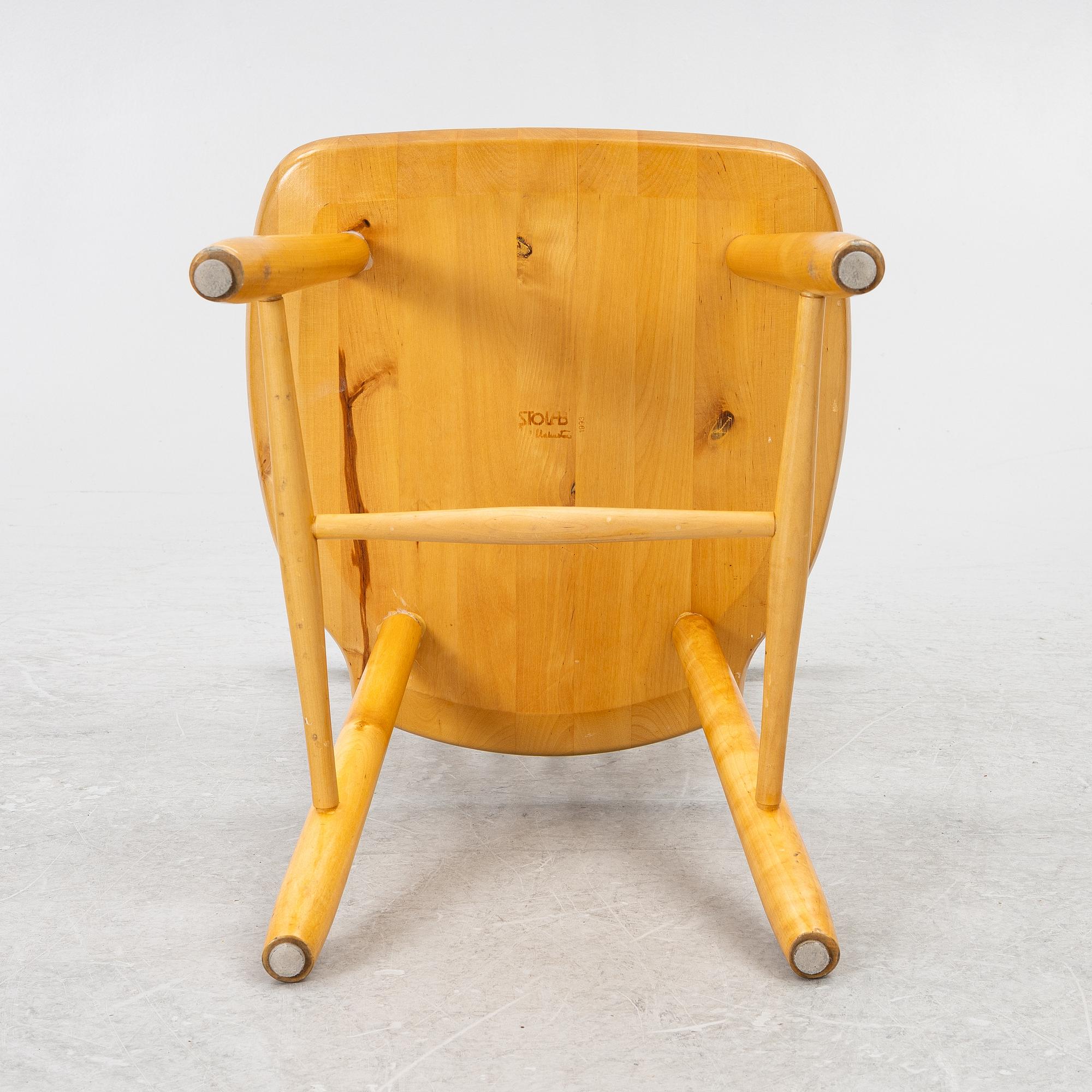 Carl Malmsten, a set of 4 chairs, "Lilla Åland", Stolab.