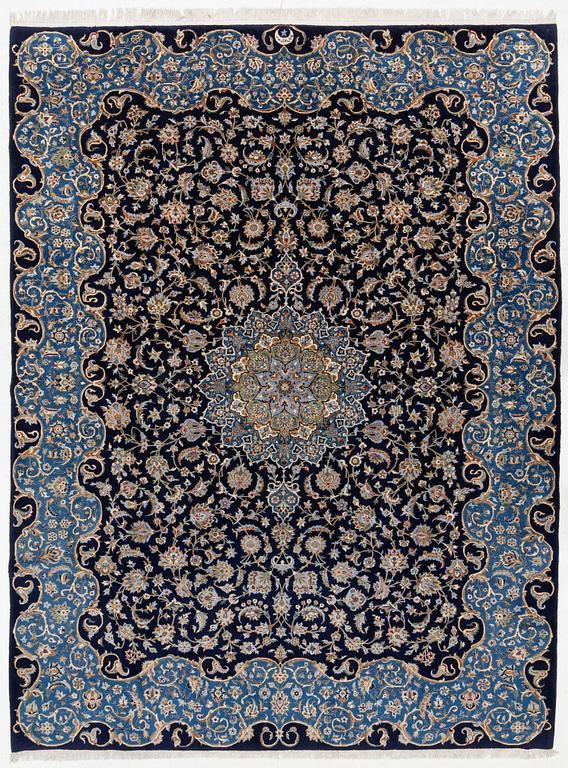 A Royal Keshan carpet, signed, c. 395 x 295 cm.