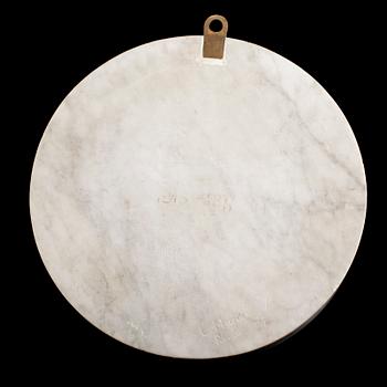 VÄGGRELIEF, marmor och alabaster, märkt L Najoli, Roma 1864.