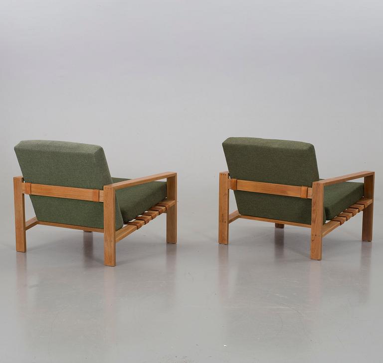 SVANTE SKOGH, A PAIR OF EASY CHAIRS BY ENGENS MÖBELFABRIK ÖRKELJUNGA 1960'S.