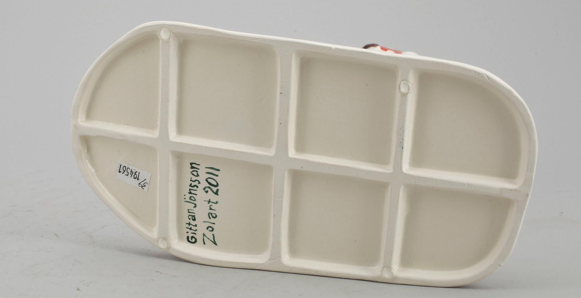 GITTAN JÖNSSON, figurin, porslin, signerad o daterad 2011.