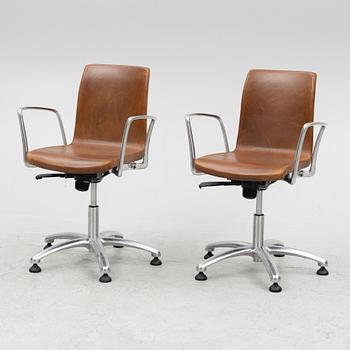 Jorge Pensi, a pair of "Gorka" swivel chairs, Aksaba, Spain.