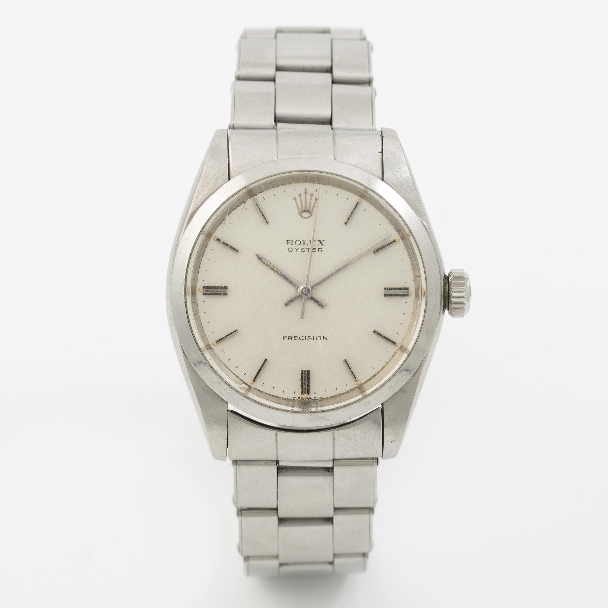 Rolex, Oyster, Precision, wristwatch, 34,5 mm.