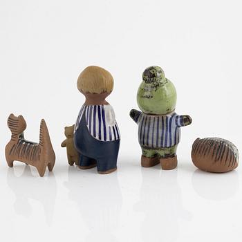 Lisa Larson, four figurines, Gustavsberg.