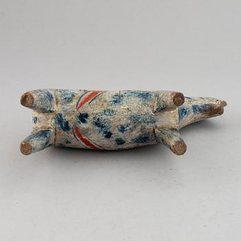 A wooden carved and painted 'Dalahäst', early 20th century.