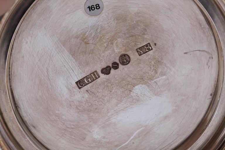 BÄGARE, silver, CG Hallberg, Stockholm 1949. Vikt ca 800 gram.