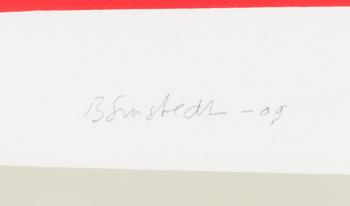 Juhana Blomstedt, serigrafi, signerad och daterad -09, numrerad 85/100.