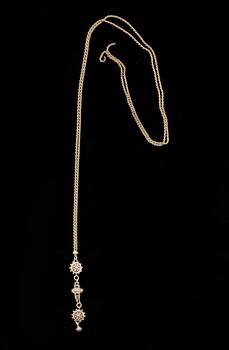 COLLIER, 18k guld. Sverige. Vikt 16g.
