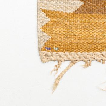 Barbro Nilsson, a carpet, "Nejlikan gul", flat weave, ca 334,5 x 279 cm, signed AB MMF BN.
