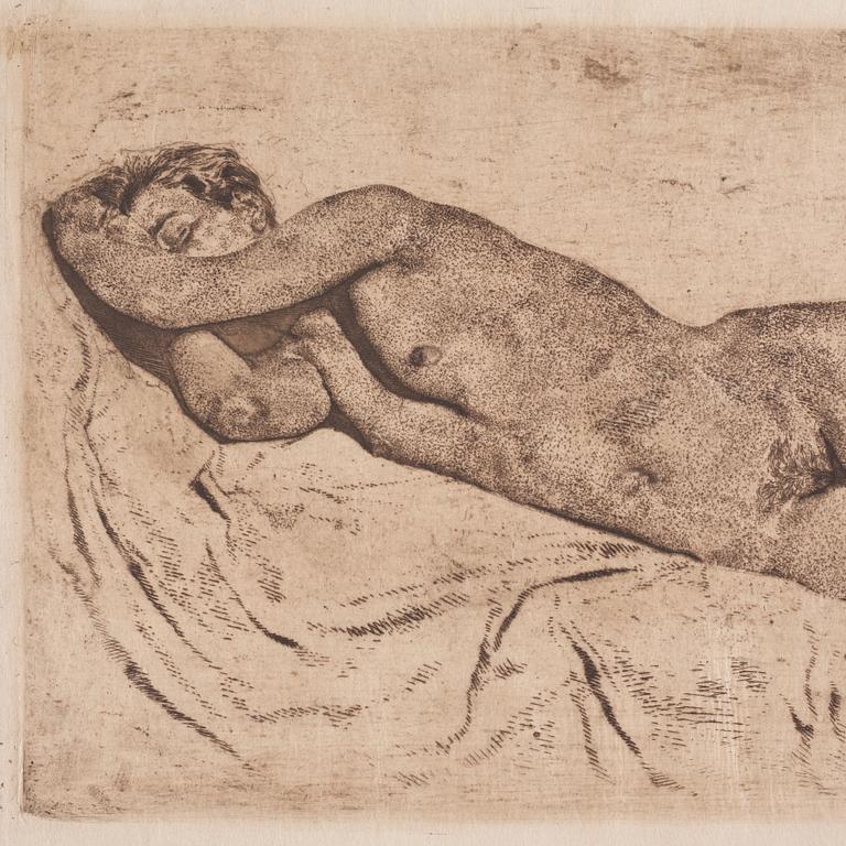 Lotte Laserstein, "Schlafender weiblicher Akt".