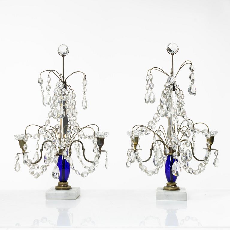 Table lamps a pair, first half of the 20th century.