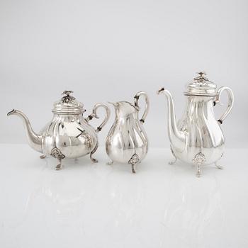 Kaffe och teservis 3 dlr silver Danmark 1942.