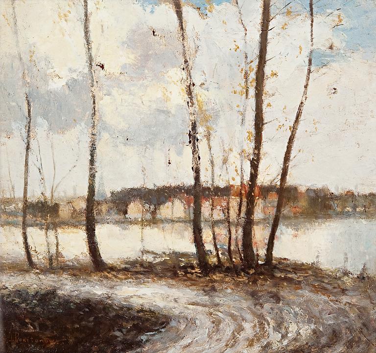 Ivan Pavlovich Pokhitonov, AUTUMN LANDSCAPE (IN THE OUTSKIRTS OF PARIS).