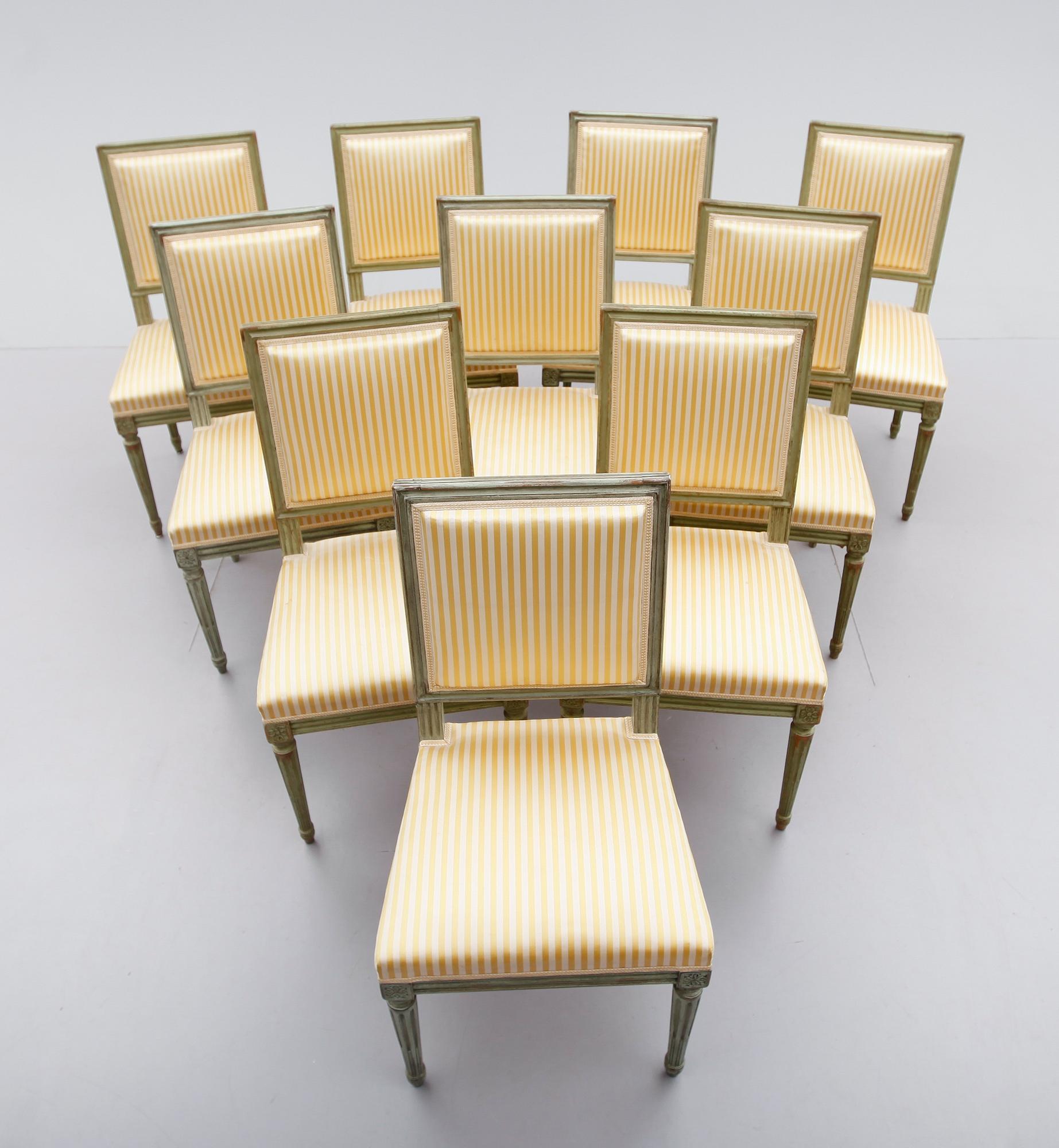 STOLAR, 10 st, gustaviansk stil, 1900-talets första hälft.