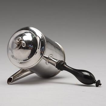 Erik Holmberg, mockakanna / mjölkkanna, silver, Lund 1795. Gustaviansk.