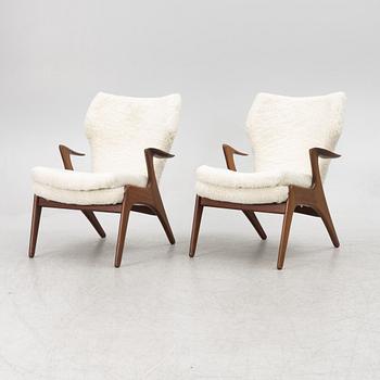 Kurt Østervig, attributed to. A pair of armchairs, Denmark.