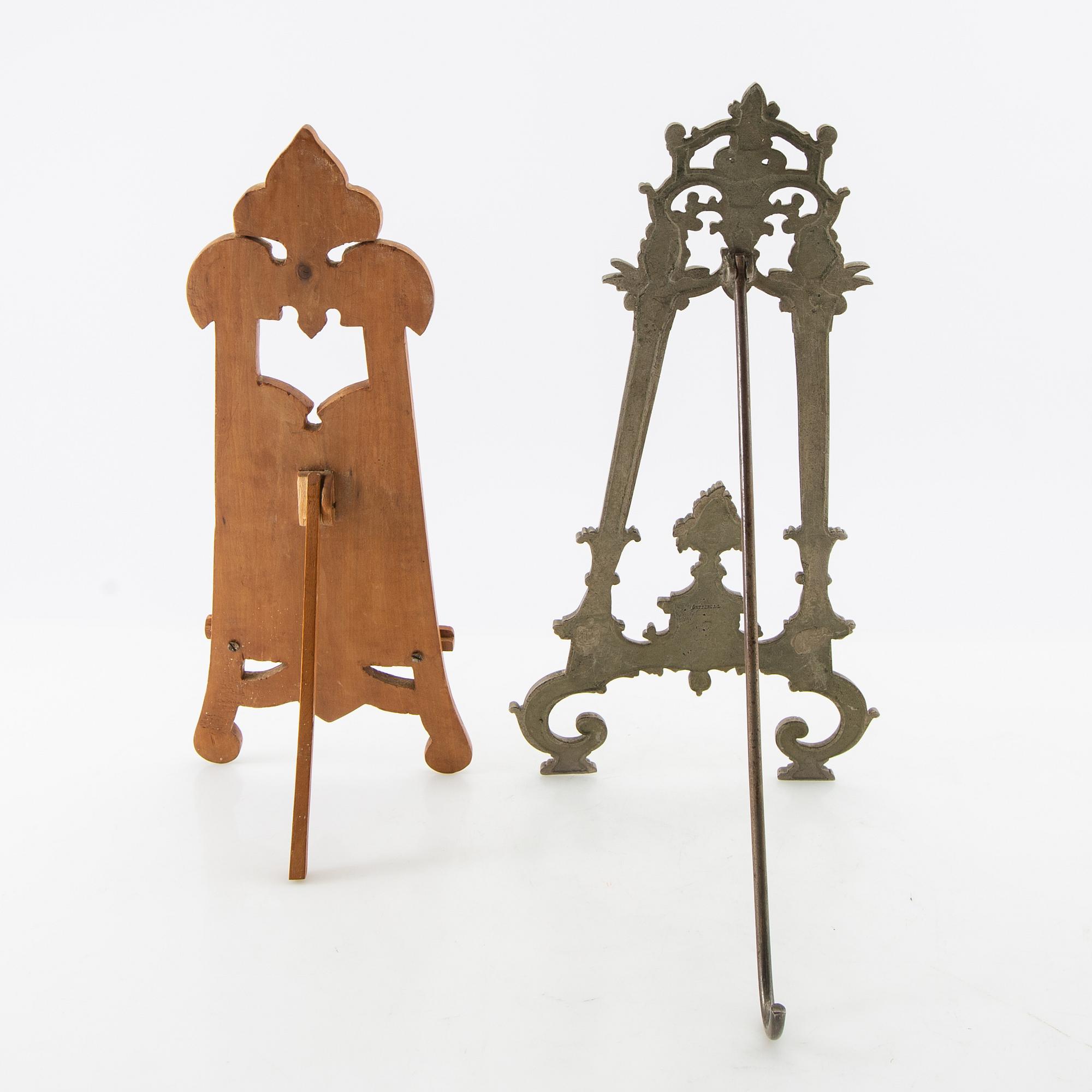 Fotografiställ 2 st sekelskifte 1900.