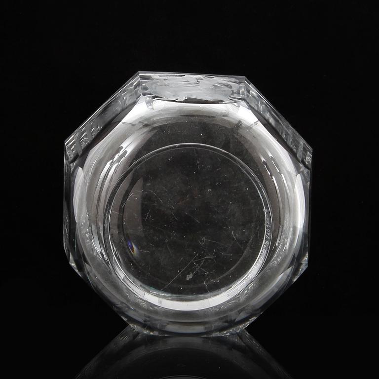 SKÅL, glas, Simon Gate, Orrefors, signerad undertill märkt 1346.iL.A.4.