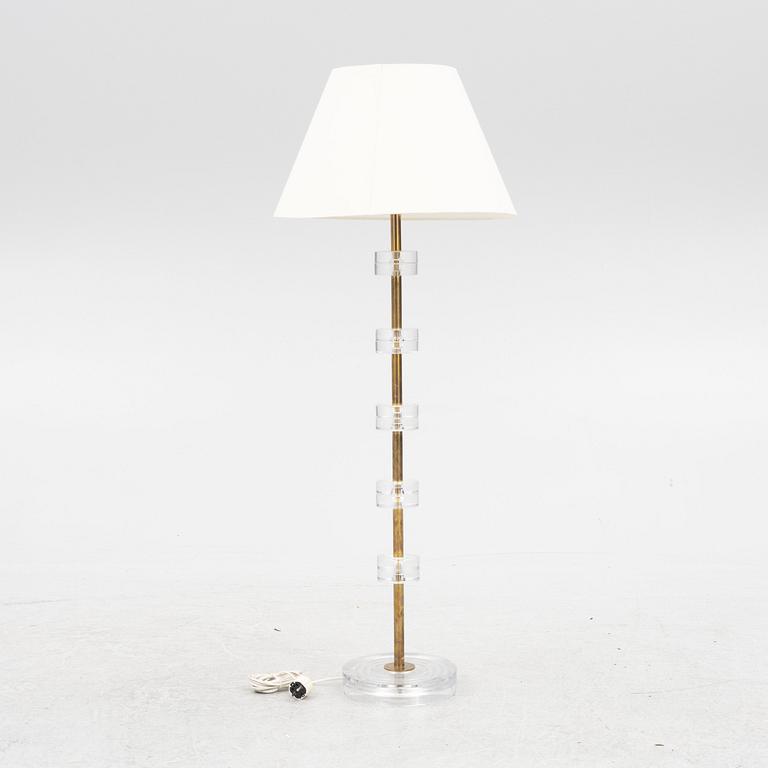 Carl Fagerlund, a floor lamp, Orrefors, 1960's.