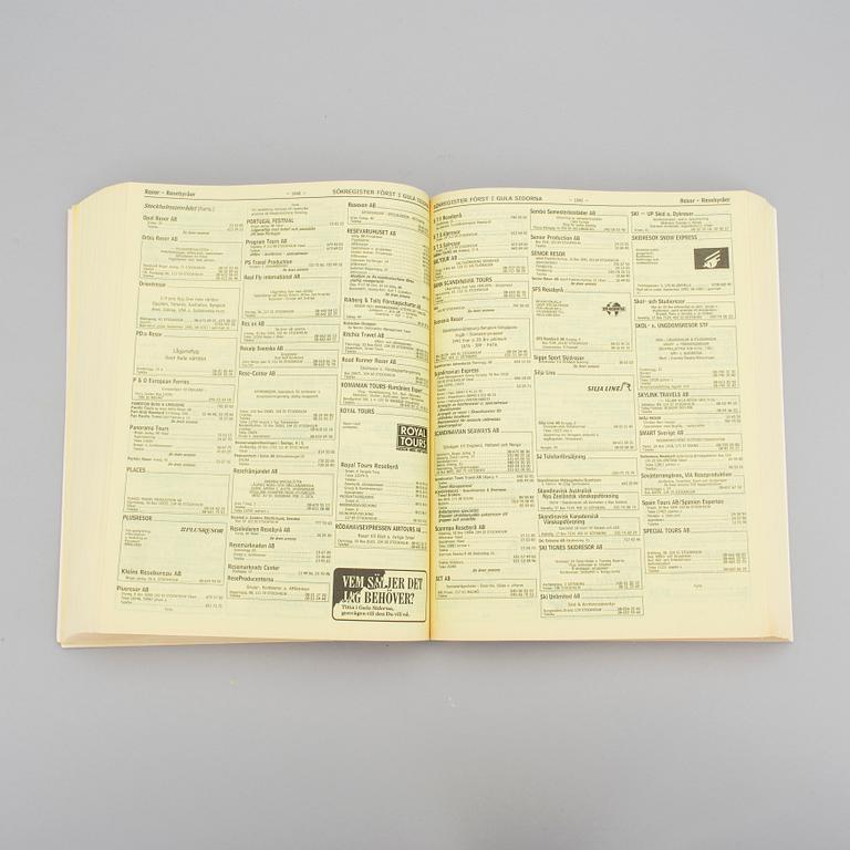 DAN WOLGERS, telefonkatalog, 1992.