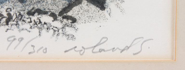 ROLAND SVENSSON, färglitografi, sign o numr 99/310.