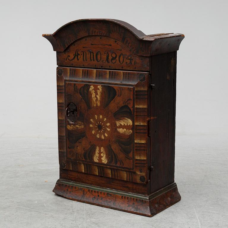 A Swedish early 19th century hanging cabinet.