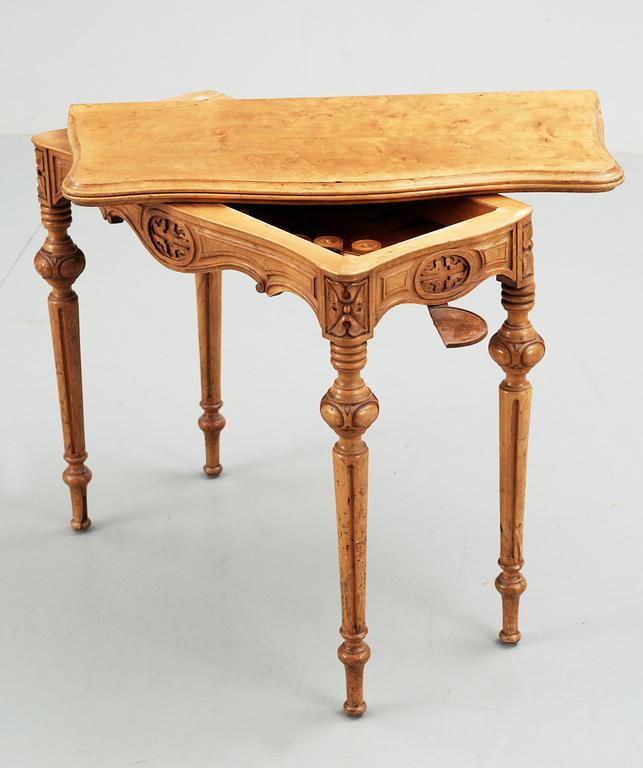 SPELBORD, nyrenässans, sent 1800-tal.
