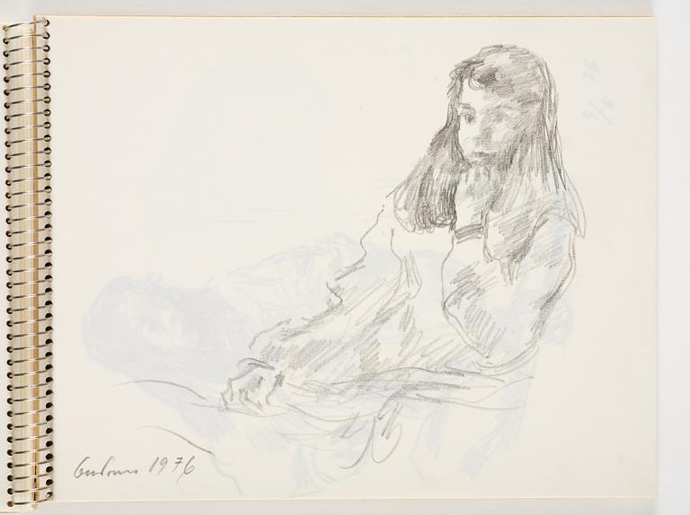 Lotte Laserstein, Sketchbook with approximately 42 drawings, of which 1 is signed.